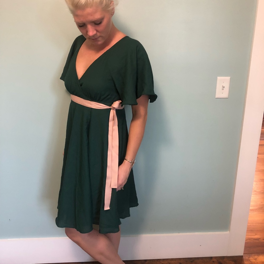 Green H&M dress